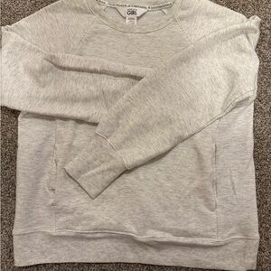 Athleta Light Gray Crewneck Sweater